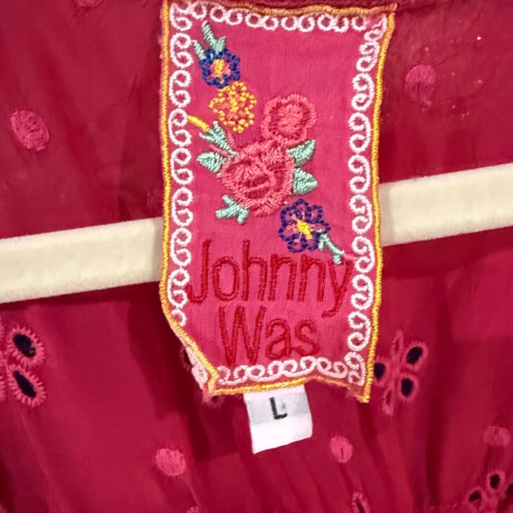 Johnny Was butterfly embroidered tunic top - Picture 2 of 8